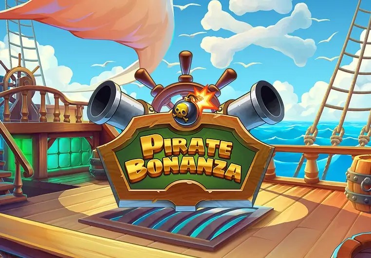 Pirate Bonanza Slot slot logo by Backseat Gaming at Vicibet Casino