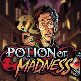 Slots logo of Potion of Madness from Play'n GO at Vicibet Casino